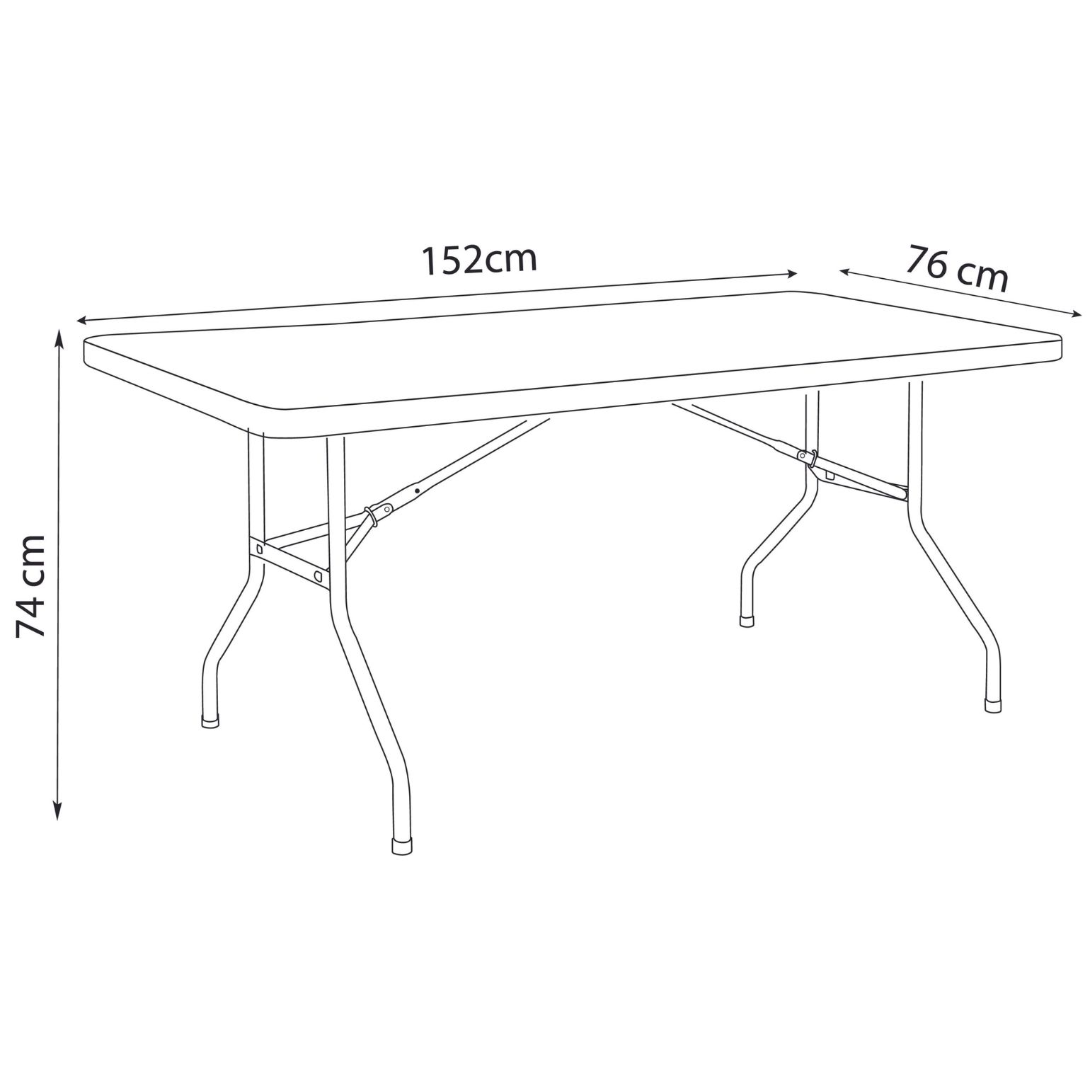 Table Lifetime (Light) blanc - image 2